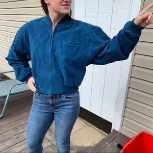 Vintage Woolrich Woman Blue Corduroy Jacket 🧥